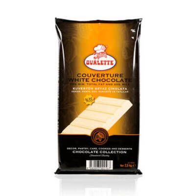 Ovalette %35 Beyaz(Fildişi) Kuvertür 2500 G - 1