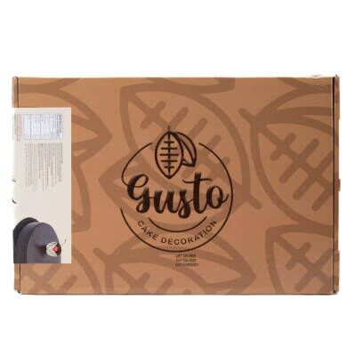 Dr. Gusto Siyah Yaprak Dekor Çikolata 448 Ad (Kod:9340) - 1