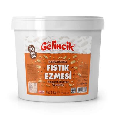 Gelincik Parçacıklı Şekerli Fıstık Ezmesi 5 Kg - 1