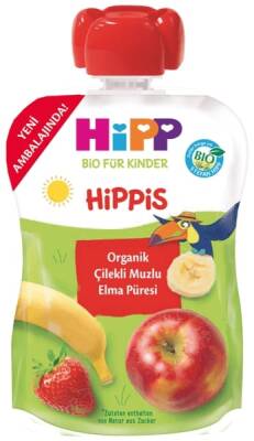 Hipp Çilekli Muzlu Elma Püresi 100 G 6lı - 1