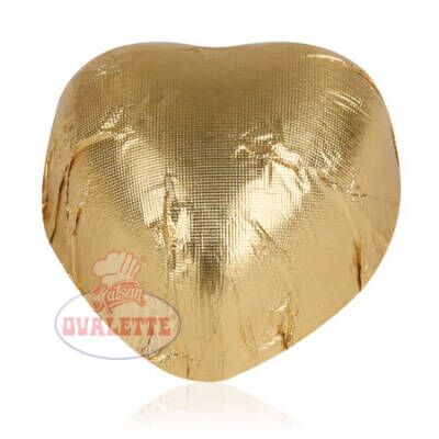 Ovalette Altın Yaldızlı Kalp 168 Ad (Kod:210-156) - 1