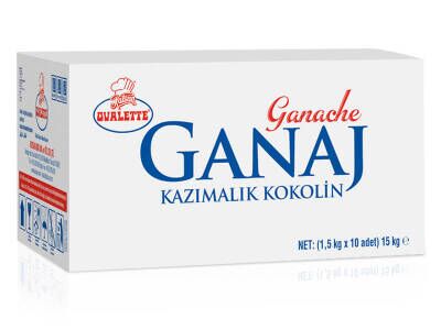 Ovalette Beyaz(Fildişi) Ganaj Kuvertür 1500 G - 2