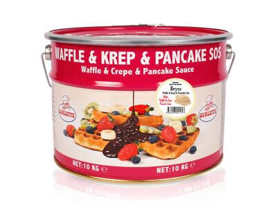 Ovalette Beyaz(Fildişi) Krep&Waffle Sos 10 Kg - 1